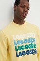 Бавовняна кофта Lacoste жовтий SH7504