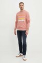 Хлопковая кофта Lacoste SH7504 розовый SS24