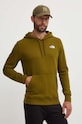 The North Face bluza bawełniana M Simple Dome Hoodie zielony NF0A7X1JPIB1