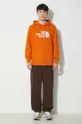 The North Face cotton sweatshirt M Light Drew Peak Pullover Hoodie orange