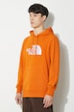 The North Face hanorac de bumbac M Light Drew Peak Pullover Hoodie portocaliu NF00A0TEPCO1