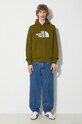 The North Face hanorac de bumbac M Drew Peak Pullover Hoodie NF00AHJYPIB1 verde SS24