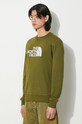 The North Face felpa in cotone M Drew Peak Crew verde NF0A4SVRPIB1