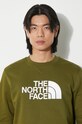 The North Face felpa in cotone M Drew Peak Crew NF0A4SVRPIB1 verde