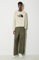 The North Face hanorac de bumbac M Drew Peak Crew Light NF0A4T1E3X41 bej SS24