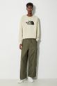 Памучен суичър The North Face M Drew Peak Crew Light NF0A4T1E3X41 бежов SS24