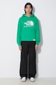 Bavlnená mikina The North Face M Berkeley California Hoodie NF0A55GFPO81 zelená SS24