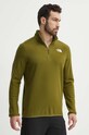 The North Face bluza sportowa M 100 Glacier 1/4 Zip bez kaptura zielony NF0A855WPIB1
