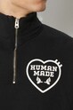 Abbigliamento Human Made felpa in cotone Military Half-Zip Sweatshirt HM27CS021 nero