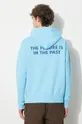 Abbigliamento Human Made felpa in cotone Tsuriami Hoodie HM27CS028 blu