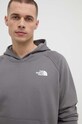 The North Face felpa in cotone grigio NF0A2ZWU0UZ1