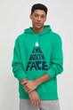 The North Face bluza bawełniana nadruk zielony NF0A87EJPO81