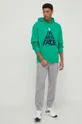 Βαμβακερή μπλούζα The North Face πράσινο