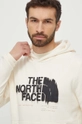 μπεζ Βαμβακερή μπλούζα The North Face