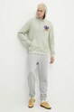 Хлопковая кофта adidas Originals Trefoil Hood 1 IM9681 зелёный SS24