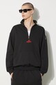 adidas Originals bluza 100T Half-Zip negru IW4594