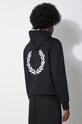 Odjeća Dukserica Fred Perry Double Graphic Hooded Sweat M7716.102 crna