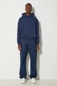 New Balance felpa in cotone MT41534NNY blu navy SS24