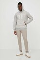 Хлопковая кофта Gant 2054026 серый SS24