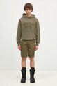 Хлопковая кофта Woolrich Garment Dyed Logo Hoodie CFWOSW0220MRUT3686 зелёный