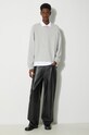 Woolrich sweatshirt Logo Script Crewneck CFWOSW0225MRUT3684 gray SS24