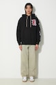 Βαμβακερή μπλούζα Aries Nothing Matters Embroidered SUAR20011X μαύρο SS24