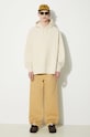 Bavlnená mikina Vans Premium Standards Baggy Fleece Po LX VN000GVSCHW1 béžová SS24