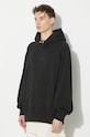 Βαμβακερή μπλούζα Vans Premium Standards Hoodie Fleece LX μαύρο VN000GZ1BLK1