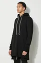 nero Rick Owens felpa in cotone Pullover Hoodie