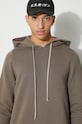 Rick Owens cotton sweatshirt Pullover Hoodie DU01D1285.F.34 brown
