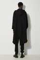 Rick Owens cotton sweatshirt Hoodie Fishtail Parka black DU01D1293.F.09
