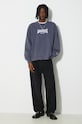 AMBUSH hanorac de bumbac Graphic Crewneck Insignia BMBA001S24FLE0014501 albastru SS24