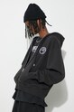 AMBUSH bluza bawełniana Embroidered Emblem Zip Up czarny BMBE002S24FLE0011001