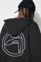 AMBUSH bluza bawełniana Embroidered Emblem Zip Up BMBE002S24FLE0011001 czarny