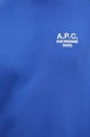 Хлопковая кофта A.P.C. sweat rider COEZD.H27699.TIC голубой
