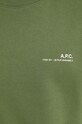Хлопковая кофта A.P.C. sweat item COFBQ.H27608.KAE зелёный