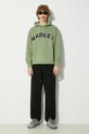 Market hanorac de bumbac Community Garden Hoodie 397000580 verde SS24