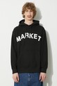 Market hanorac de bumbac Community Garden Hoodie bumbac negru 397000580
