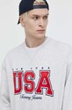 Tommy Jeans bluza Archive Games szary DM0DM19543