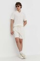 Theory polo N0186706 beżowy SS24