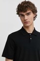 Theory tricou polo regular negru N0186706