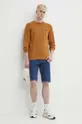 Timberland sweter bawełniany brązowy