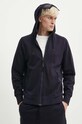 C.P. Company bluza bawełniana Diagonal Raised Fleece Goggle granatowy 16CMSS082A005086W