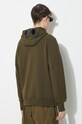 Odzież C.P. Company bluza bawełniana Diagonal Raised Fleece Goggle 16CMSS082A005086W zielony