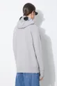 Bavlnená mikina C.P. Company Diagonal Raised Fleece Goggle sivá