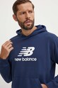 New Balance bluza Sport Essentials bleumarin MT41501NNY