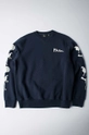 by Parra cotton sweatshirt Fancy Pigeon Crew Neck cotton navy 51120