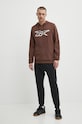Reebok bluza 100202413 brązowy SS24