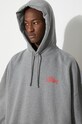 Bavlněná mikina 032C 'Mayhem' Bubble Hoodie šedá SS24.C.2030