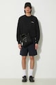 Бавовняна кофта Norse Projects Arne Relaxed Organic Logo N20.1302.9999 чорний SS24